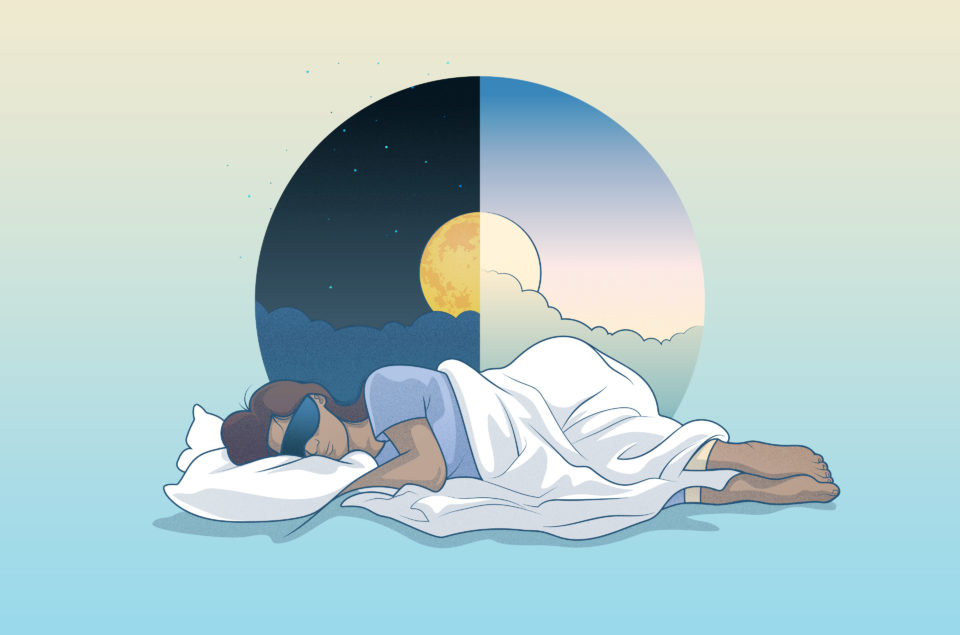 visual representing how light can help reset circadian rhythm