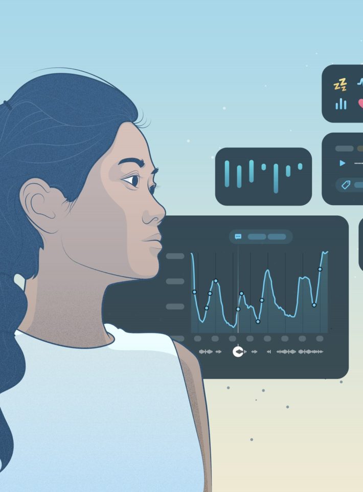 Visual representing sleep tracking