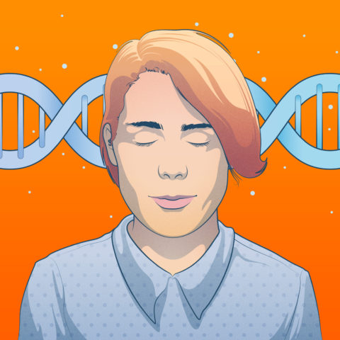 Visual representing sleep genes - the link between sleep and genetics