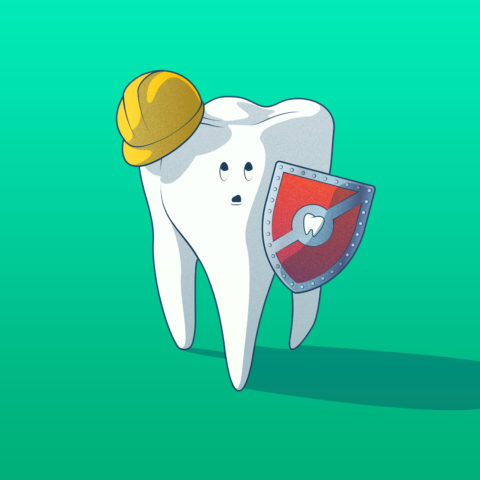 visual representing night-time teeth grinding or sleep bruxism